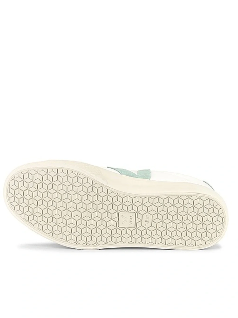 Like new Veja Campo Sneaker in Extra White & Matcha green, 38/7